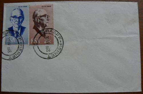 President Fouche inauguration cover 1968 with Graaff-Reinet cancellation (x2)
