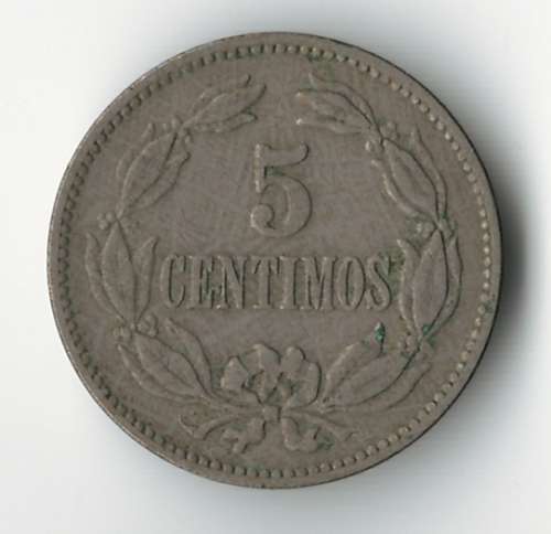 1896 Venezuela 5 Centimos