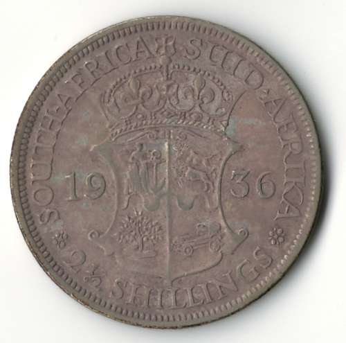 1936 SA Union Half Crown *silver