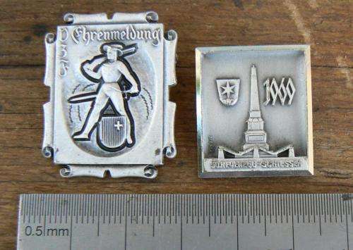 Switzerland lot of 2 vintage shooting badges