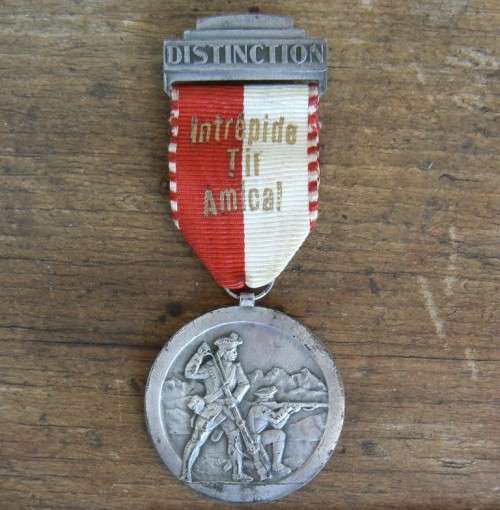 Switzerland Military Shooting medal with Distinction