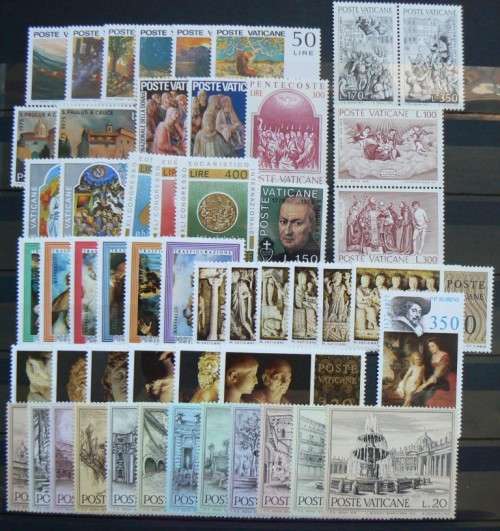 Vatican full set of 1975-1977 MNH stamps
