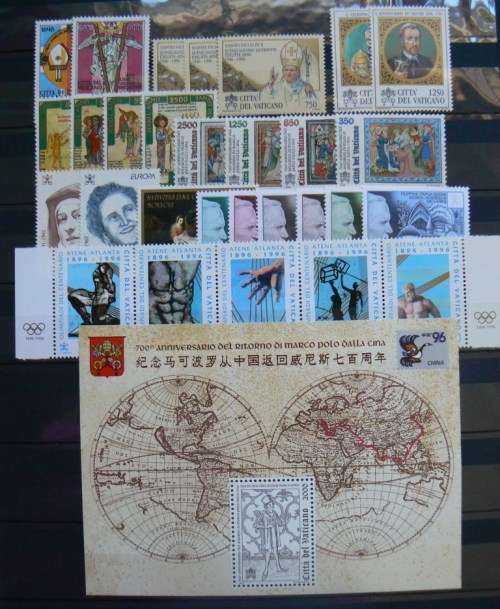 Vatican full set of 1996 MNH stamps