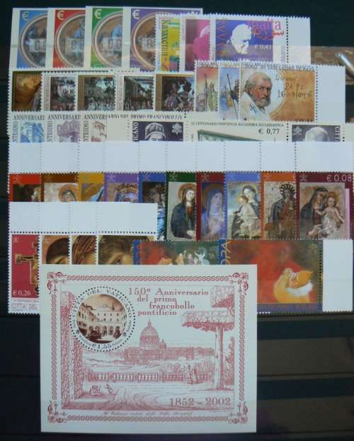 Vatican full set of 2002 MNH stamps