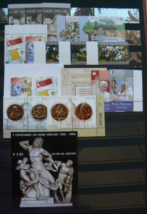 Vatican 2006 near-complete set of MNH stamps - 16 March stamps not included