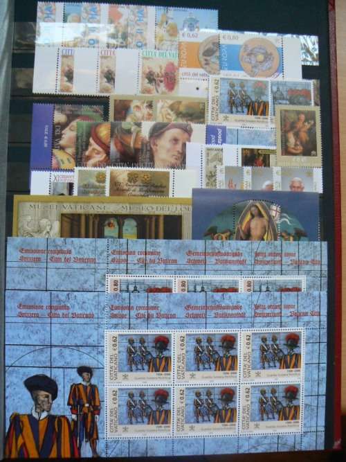 Vatican 2005 full set of all MNH stamps & sheets, some used