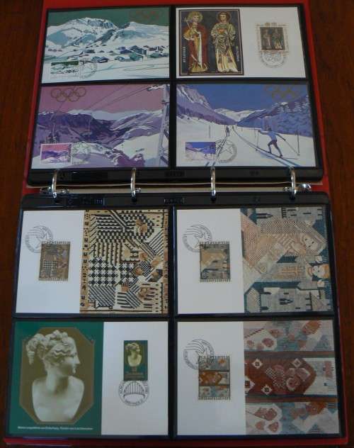 Liechtenstein large collection of 157 maxi cards 1978-1984 - MK1 to MK50 - in Losan folder, CV$300+