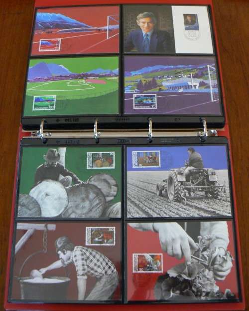 Liechtenstein large collection of 157 maxi cards 1978-1984 - MK1 to MK50 - in Losan folder, CV$300+