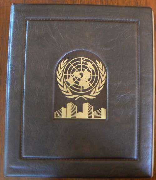 United Nations full set of Vienna MNH stamps 1979-1984 + 1986, 1987 in official German info folder