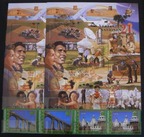 United Nations excellent collection of MNH and Officially Cancelled stamps in album CV$1400+