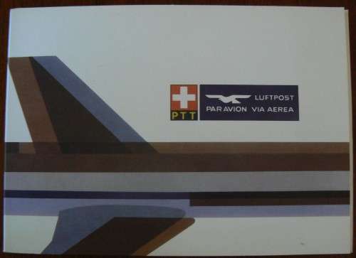 Switzerland 1981 Pro Aero Swissair foldout booklet with 5 FDCs