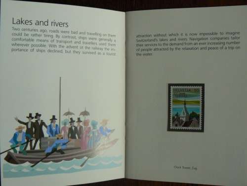Switzerland 1987 PTT Souvenir booklets x 4 English, German, French, Italian 200 Years of Tourism