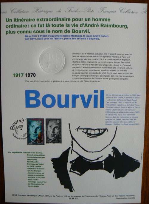 France 1994 Official La Poste set of 6 first day documents famous people + postcards + booklet