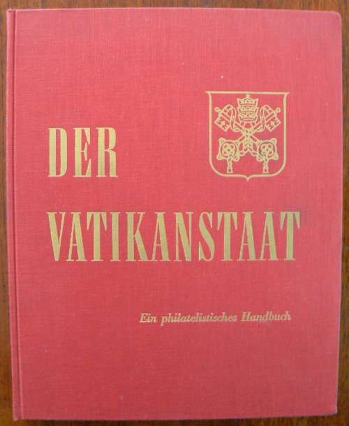 Classic 1967 Vatican stamp reference book in German - hardcover, in excellent condition