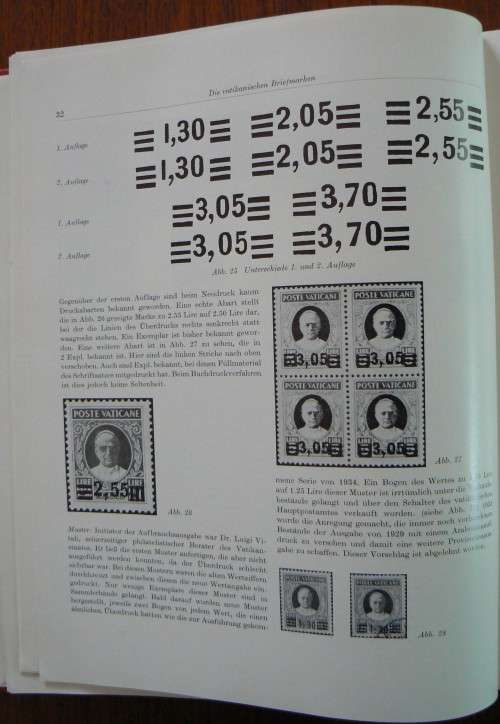 Classic 1967 Vatican stamp reference book in German - hardcover, in excellent condition