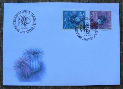Switzerland 2001 lot of 30 officially cancelled stamps and sheet of 8 + blocks + 13 FDCs, CV$220+