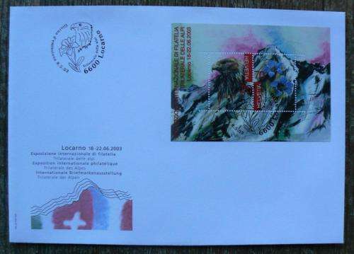 Switzerland 2003 lot of 33 officially cancelled stamps, blocks & sheets, 21FDCs, 5 postcards + extra