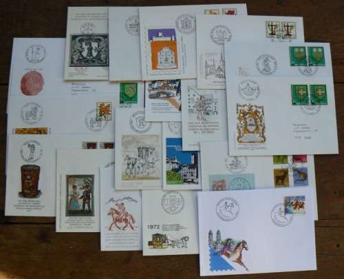 Switzerland 1966-1984 Stamp Day / Tag Der Briefmarke covers x18