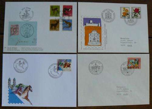 Switzerland 1966-1984 Stamp Day / Tag Der Briefmarke covers x18