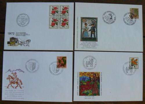 Switzerland 1966-1984 Stamp Day / Tag Der Briefmarke covers x18