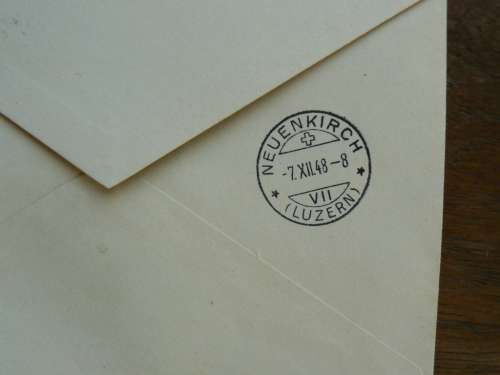 Switzerland 1948 Stamp Day / Tag der Briefmarke registered cover Schaffhausen to Neuenkirch
