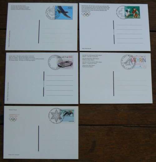 Switzerland 2005 near-complete lot of officially cancelled stamps & FDCs - CV$500+