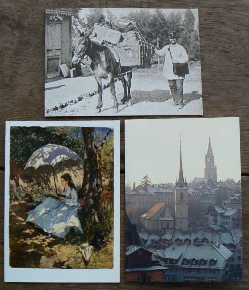 Switzerland lot of 16 official Christmas & New Years cards 1980-1999 - CV$70+