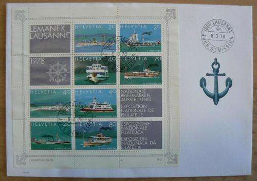 Switzerland 1978 Lemanex 3 large FDCs with sheets & souvenir card