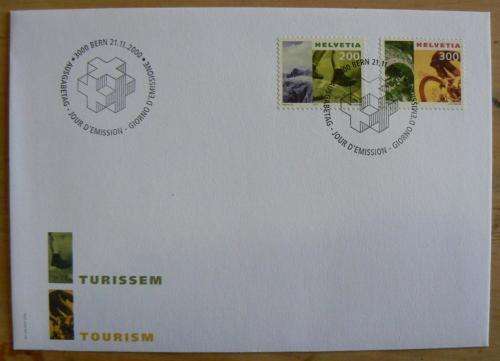 Switzerland 2000 & 2001 lot of 3 FDCs - tourism