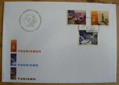 Switzerland 2000 & 2001 lot of 3 FDCs - tourism