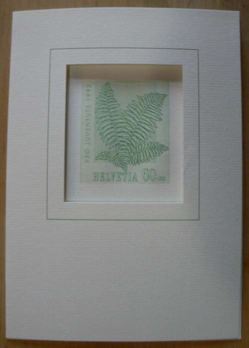 Switzerland 1993 Pro Juventute engraving on card with German info card