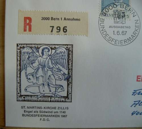 Switzerland 1967 special issue registered & addressed Pro Patria FDC