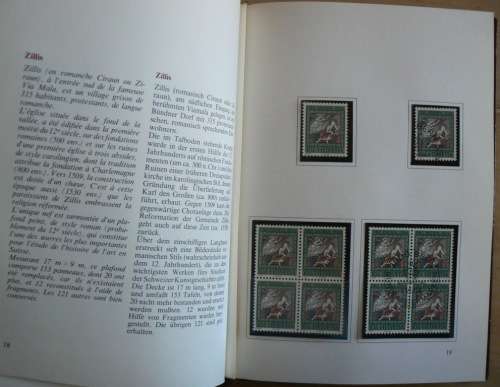 1966 Switzerland yearbook with all MNH stamps + official cancels + blocks of 4 - CV$75+
