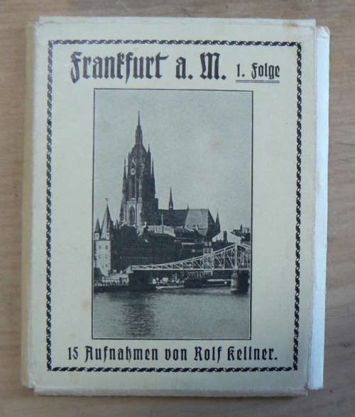 Frankfurt Germany 9 unused small photocards by Rolf Kellner - circa 1930