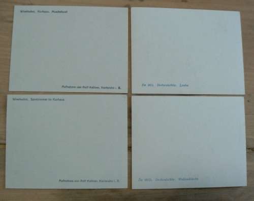 Frankfurt Germany 9 unused small photocards by Rolf Kellner - circa 1930