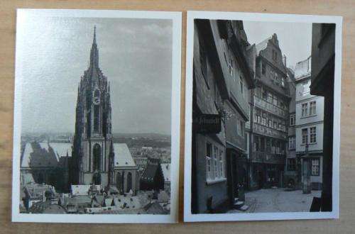 Frankfurt Germany 9 unused small photocards by Rolf Kellner - circa 1930