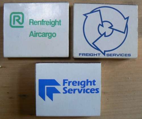 3 Freight Services matchboxes - look unused - see listing for detail