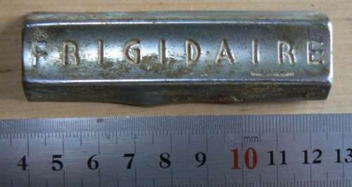Vintage Frigidaire refrigerator emblem