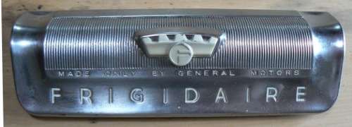 Vintage chrome Frigidaire GM General Motors emblem