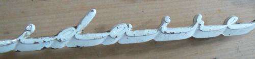 Vintage metal Frigidaire GM General Motors emblem - iconic typeface logo, numbered 5897848