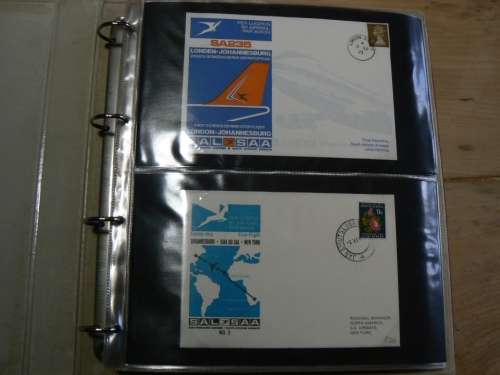 SA Airways First Flight cover collection #1-50, but #30 missing - some duplicates, 59 in total