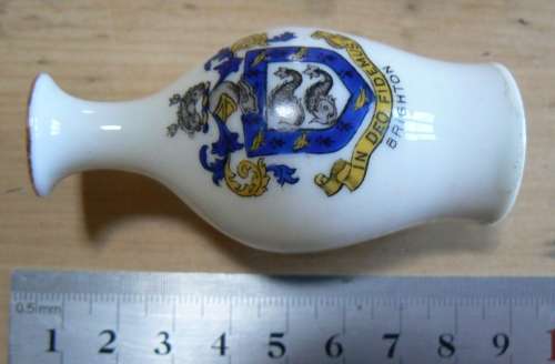 Brighton miniature Savoy China vase, Stoke on Trent BR & C