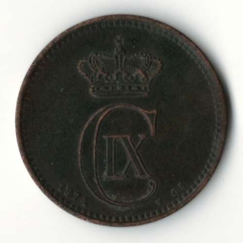 1874 Denmark 5 Ore