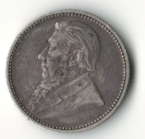 1892 ZAR 6 Pence (sixpence), silver