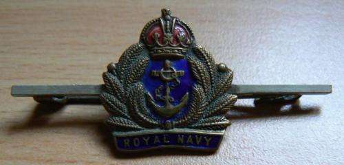 WWII Royal Navy sweetheart brooch