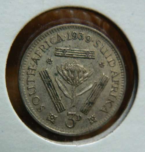 1939 SA Union silver Threepence (tickey)