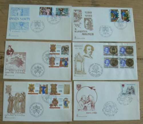 1980 Vatican lot of 6 FDCs `CAPITOLIUM`