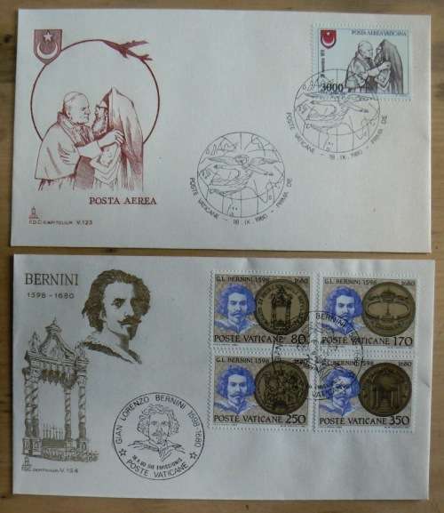 1980 Vatican lot of 6 FDCs `CAPITOLIUM`