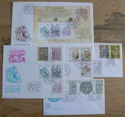 1982 Vatican lot of 6 FDCs `CAPITOLIUM`