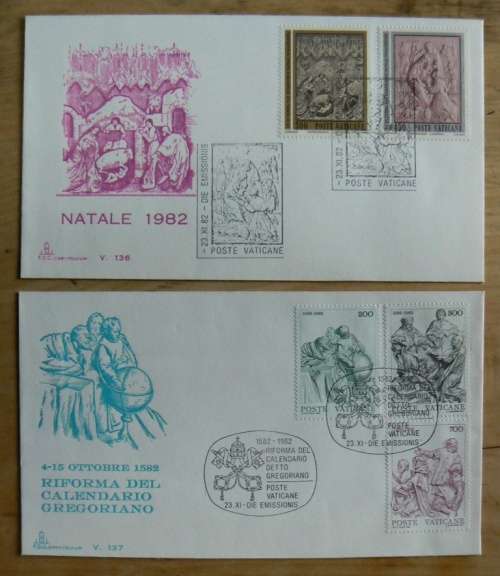 1982 Vatican lot of 6 FDCs `CAPITOLIUM`